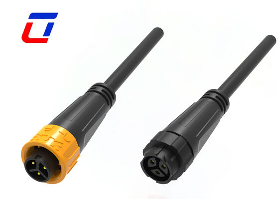 M16 Conector de 3 pines Hombre y mujer Conector de cable impermeable de empuje de 10A 300V