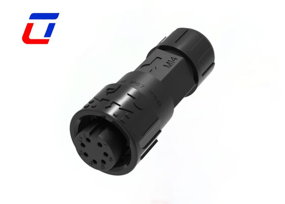 M16 Conector impermeable de 7 pines de baja tensión de automóviles Conectores de latón dorados