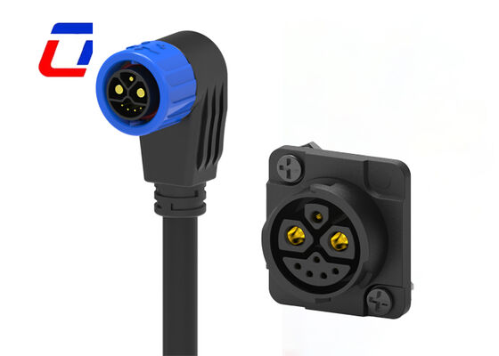 M23 Conectores de cable redondo de plástico 2+1+5 pin conector impermeable alambre a la tabla