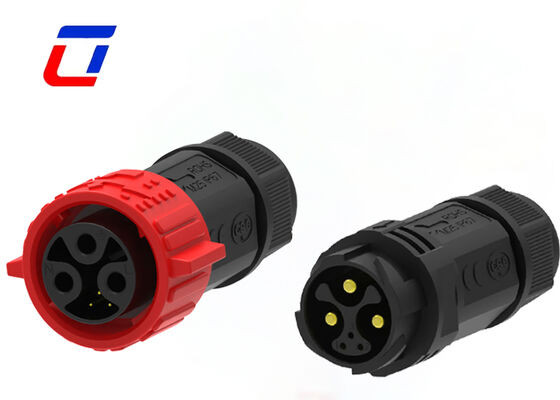 Conectores solares de 3+3 pines M25 IP67 Conector de señal de energía de cable a cable