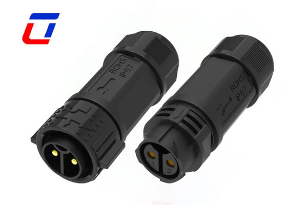 Conector impermeable de 2 polos M25 50A, calidad industrial, conectores rápidos de alimentación