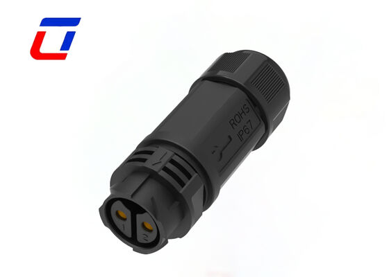 Conector impermeable de 2 polos M25 50A, calidad industrial, conectores rápidos de alimentación
