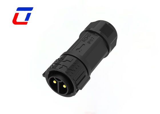 Conector impermeable de 2 polos M25 50A, calidad industrial, conectores rápidos de alimentación