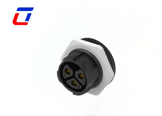 M25 Conector eléctrico montado en panel 3 pin 50A Conectores eléctricos de bloqueo rápido