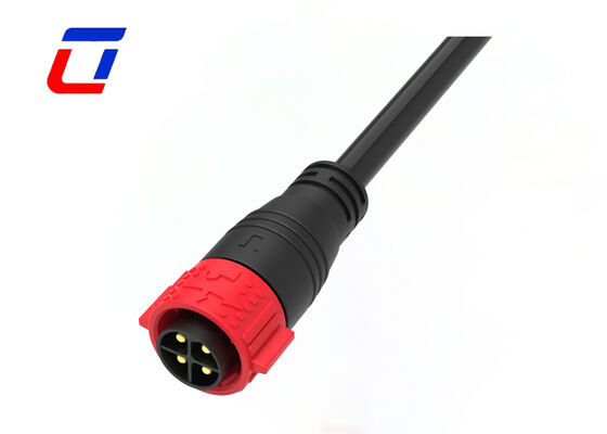 Conectores de cable macho y hembra de 4 pines M25 300V LED de conexión rápida IP67