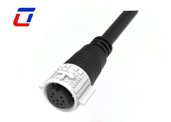 Conector impermeable de calibre 8 M19 para exteriores, conectores de cable para transmisión de señal