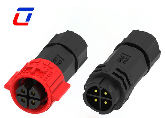 M19 Watertight Electrical Connectors 4 Pin Automotive Male To Female Connectors