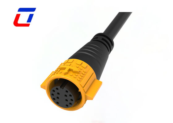 M19 Conector de cable impermeable de 14 pines IP67 Conector LED impermeable de señal