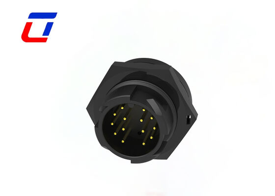 Conectores de mamparo impermeables M19, 14 pines, conector de alimentación cable a placa, 300V