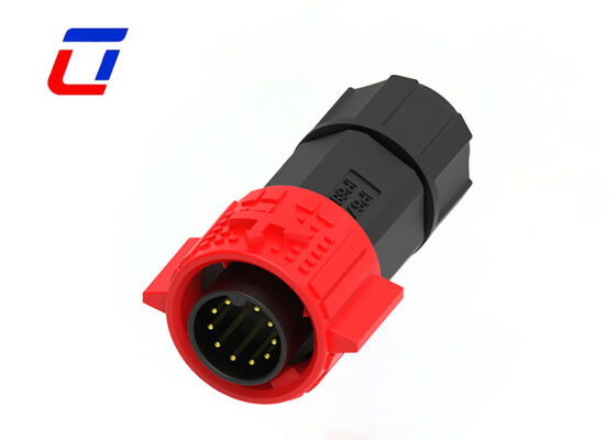 Conector de datos de 10 pines M19, conector rápido impermeable de cable a placa