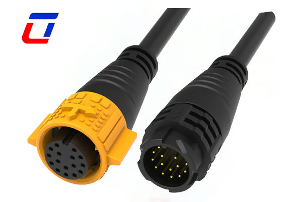 M19 Conectores de alambre de soldadura resistentes al agua 16 pin IP67 Conector de alambre a alambre