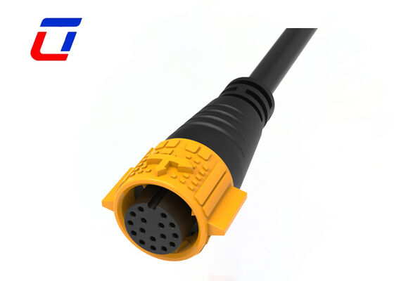M19 Conectores de alambre de soldadura resistentes al agua 16 pin IP67 Conector de alambre a alambre