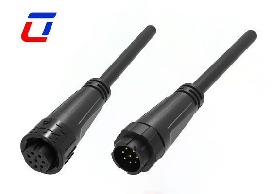 M16 Conectores de cable impermeables de 300 voltios IP67 Conector de datos de 8 pines para control de LED