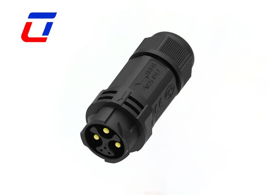 M25 IP67 Conector impermeable redondo 3+3 conectores de bloqueo rápido de datos y energía