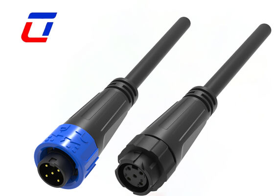 M16 5 Pin Push Pull Cable Connectors Industrial Molded Waterproof Connector For Power