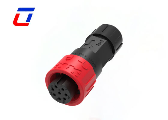 M16 IP67 Waterproof Circular Connectors 8 Gauge Male To Female Connector For Data