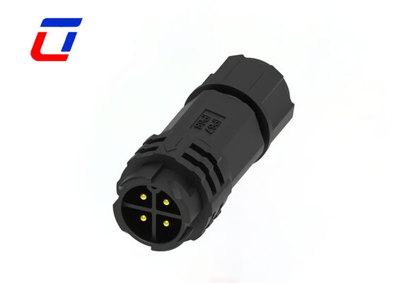PA66 M19 OEM IP67 Conector de 4 pines portadores de conector de energía circular e impermeable