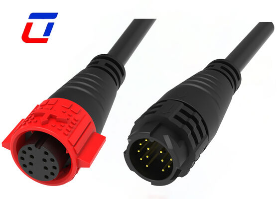 Conector de cable impermeable M19 de 14 pines 300V Conectores solares de bajo voltaje IP67