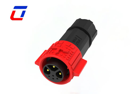 M19 Conector redondo Tipos de conectores de datos de potencia PA66 de plástico impermeable de 3+4 pines