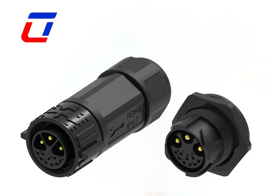 Conectores circulares multipin M25 3+9 de liberación rápida para cable a placa, impermeables