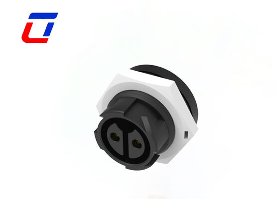 PA66 M19 20A Conector IP67 de 2 pines ODM Conectores de sistemas de inyección de tinta a prueba de agua