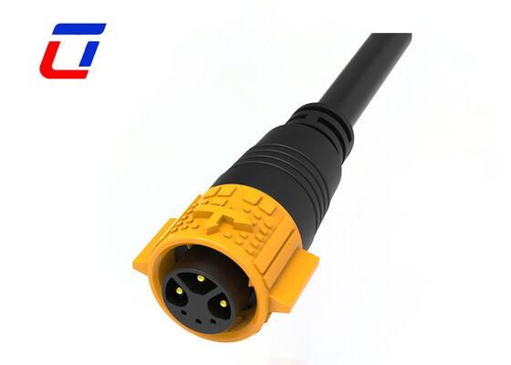Conector inline a prueba de agua M19 IP67 A prueba de agua 3 + 3 Multi Pin Cable a conector de cable