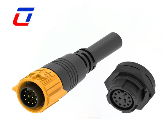 Conectores de desconexión rápida de alambre de 12 pines de 300 V M19 Conectores impermeables de plástico