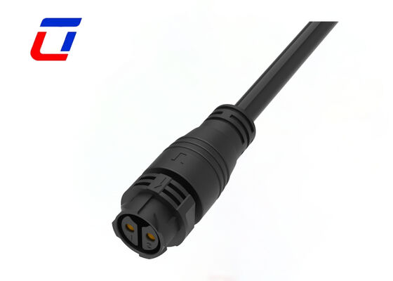 Conectores eléctricos herméticos de 50A M25 de 2 pines con bloqueo por empuje IP67 Conector masculino femenino