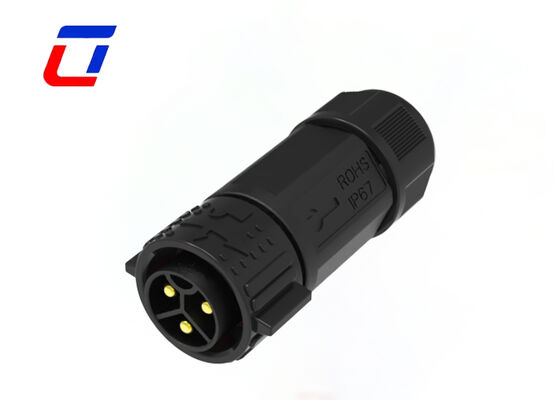 M25 3 pin 50A Conector macho a hembra IP67 Conectores eléctricos impermeables 600V
