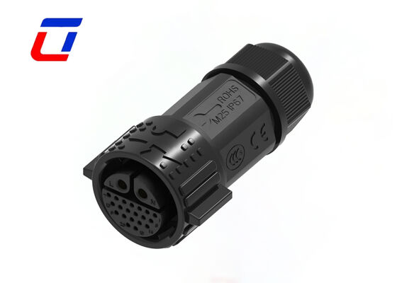 M25 2+20 Conector de cable de polo de liberación rápida IP67 Conectores de cable solar a tablero