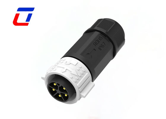 M25 exterior conector impermeable de 5 pines empuje conector masculino femenino 20A para energía