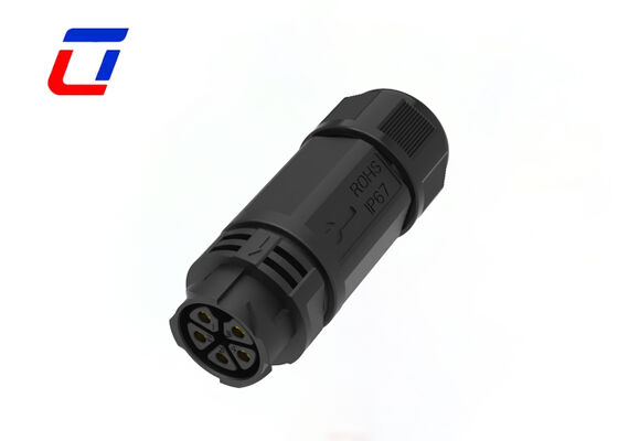 M25 exterior conector impermeable de 5 pines empuje conector masculino femenino 20A para energía