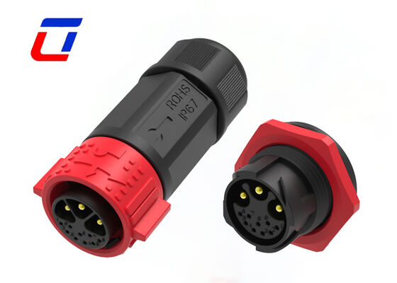 Poder y señal al aire libre impermeables del conector hembra-varón del Pin de los conectores 3+9 M25