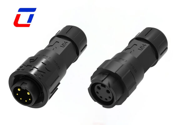 M16 Conector redondo de 300 V XLR impermeable 2 + 4 conectores de múltiples pines enchufe de señal de alimentación