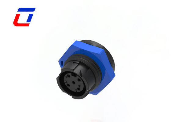 10A M16 Conectores eléctricos de 4 pines Push Locking Exterior Conector de cable a tablero