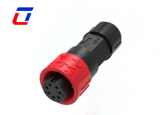 Tamaños circulares del conector hembra-varón de los conectores LED de la baja tensión del Pin 300V de IP67 M16 7