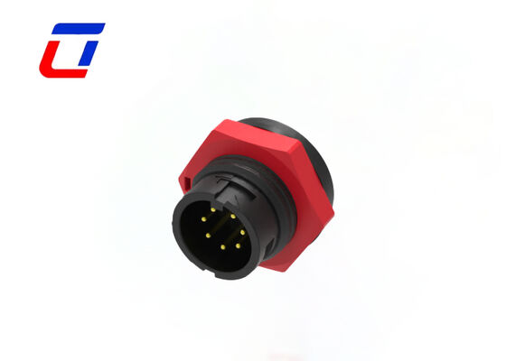 Tamaños circulares del conector hembra-varón de los conectores LED de la baja tensión del Pin 300V de IP67 M16 7