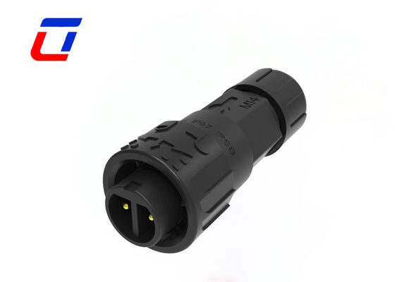 M16 10A IP67 conectores impermeables con cerradura rápida conector de mujer a hombre para alimentación