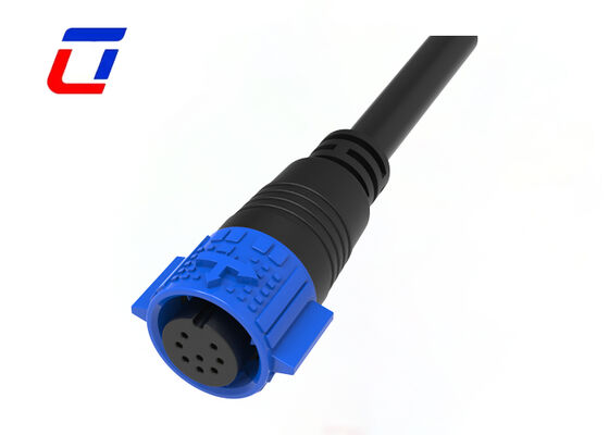 Conector de datos de 8 pines de 300V M19 Conexores de alambre impermeable automotriz de bloqueo rápido