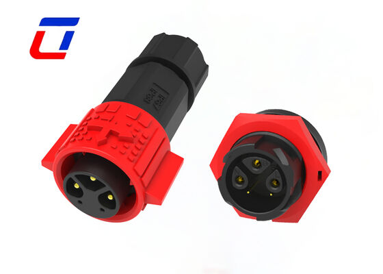El alambre del Pin M19 de PA66 3+2 para subir al conector mecanografia el conector de la señal de la energía eléctrica