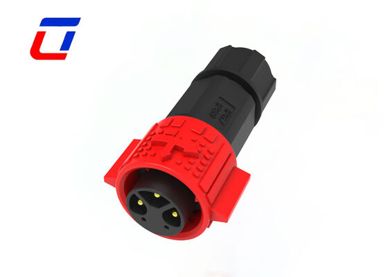 El alambre del Pin M19 de PA66 3+2 para subir al conector mecanografia el conector de la señal de la energía eléctrica