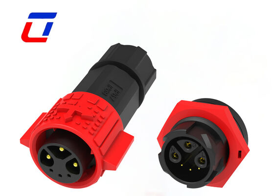 Conector de 3+3 pines de 300V Tipo de conector M19 macho Conectores impermeables femeninos