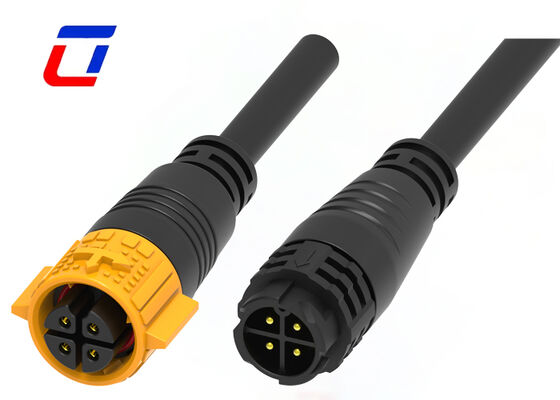 15A Conectores eléctricos de cable a cable de 4 pines M19 PA66 Conector de energía de plástico impermeable
