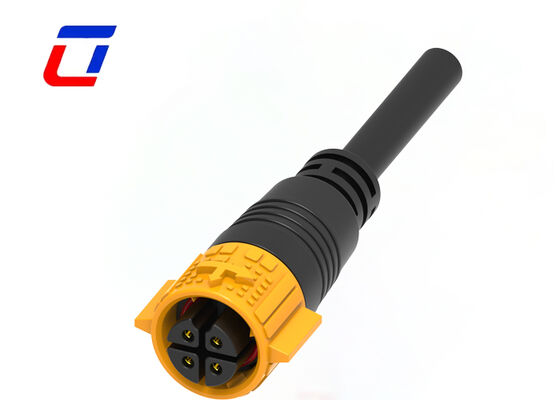 15A Conectores eléctricos de cable a cable de 4 pines M19 PA66 Conector de energía de plástico impermeable