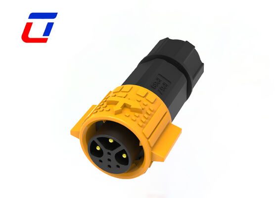 M19 IP67 Impermeable 3 + 5 conector de toma de enchufe 20A Conector de datos de alimentación masculino femenino 8 pin