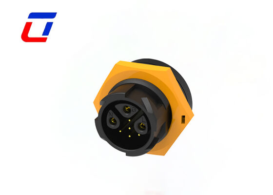 M19 IP67 Impermeable 3 + 5 conector de toma de enchufe 20A Conector de datos de alimentación masculino femenino 8 pin