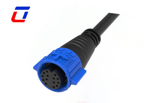 M19 300V Conector rápido de control de LED moldeado de 14 pines Conector de cable exterior impermeable