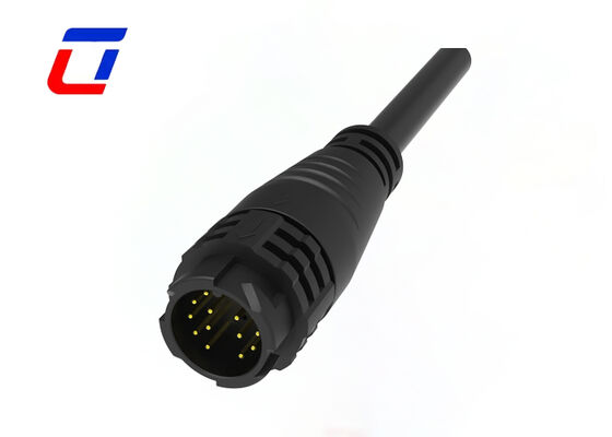 M19 300V Conector rápido de control de LED moldeado de 14 pines Conector de cable exterior impermeable