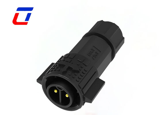 M19 20A Conector de energía circular de 2 pines Conectores industriales de maquinaria pesada al aire libre