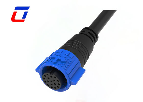 M19 IP67 Conector de cable de 18 pines Conector rápido impermeable para equipos de comunicaciones